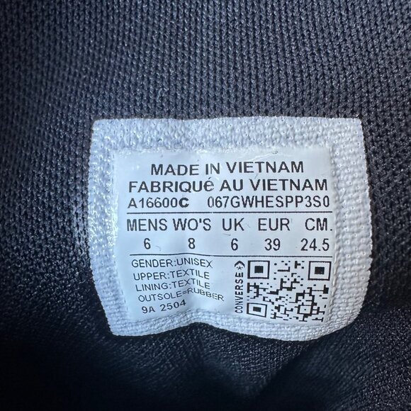 ⭐Converse Chuck Taylor XXHi Leather Straps 8 Womens Sneakers Boots Black A16600C - Picture 8 of 8